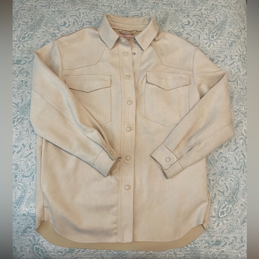 Cream Shacket | Oversized | Buttons | Jacket | Fall | Layering